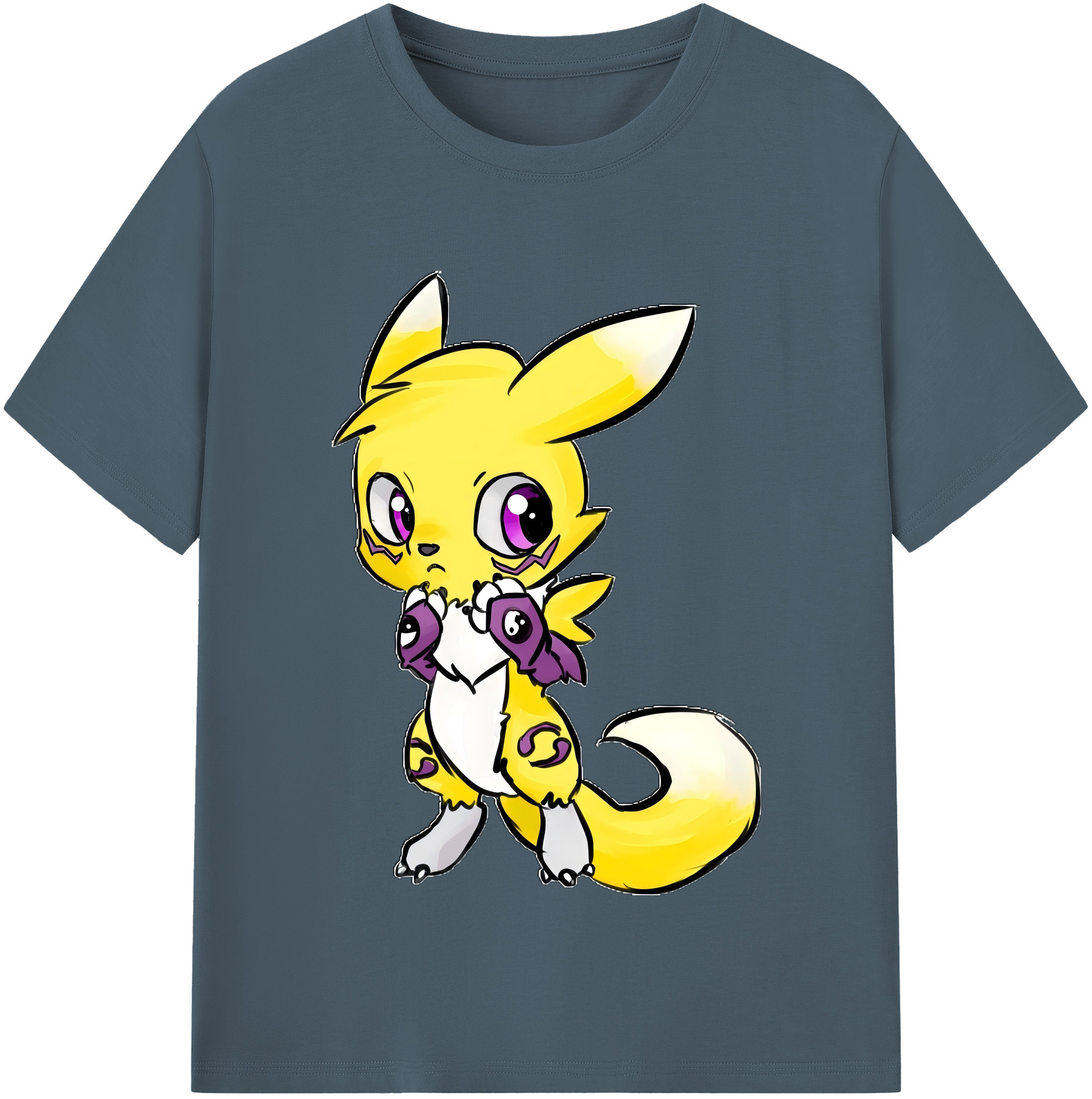 （画像用） Digimon デジタルモンスター/デジモン 綿100％半袖Tシャツ（フロントプリント）